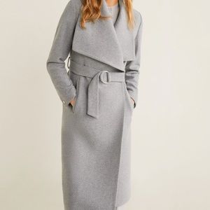 Gray Long Coat (Mango)